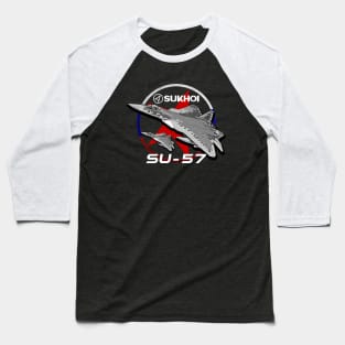 Sukhoi SU-57 Fighterjet Baseball T-Shirt